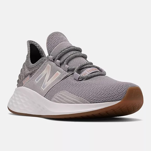 New Balance Shoes - Women's fresh foam roav 9.5 white gray and light pink